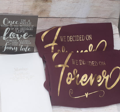 Bride and groom shirts